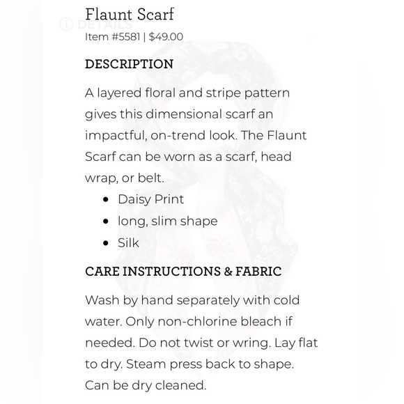 🎉⬇️ cabi Flaunt Scarf #5581 - Picture 7 of 7